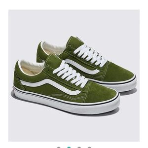 Pesto green old skool vans